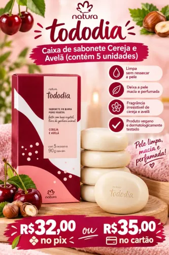 Caixa de sabonete natura todo dia