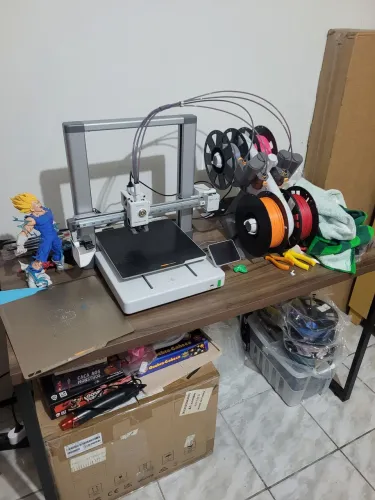 Impressora 3D bambu lab A1 + 14 Filamentos usados