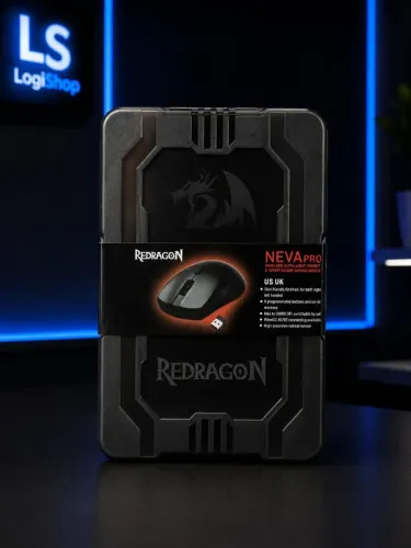 Mouse Redragon Neva Pro Preto Ultraleve 54g Paw3395 26000dpi
