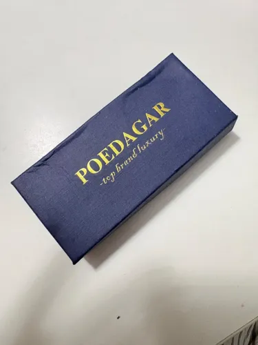 Relógio Masculino Poedagar Prata com Pulseira Preta - Novo