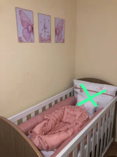 Kit berço de menina no tom rose, novo!