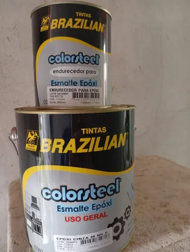 Tinta epoxi cinza