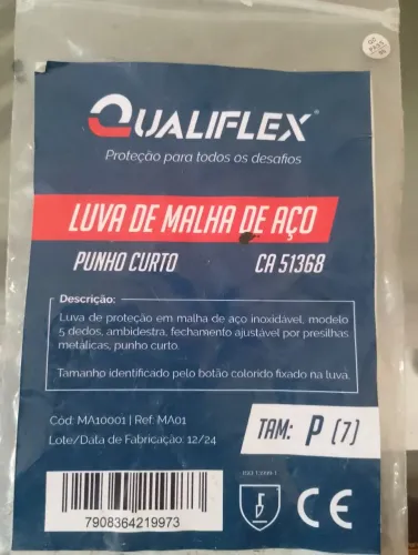 Vendo luva d aço para açougueiro nova usada apenas uma vez