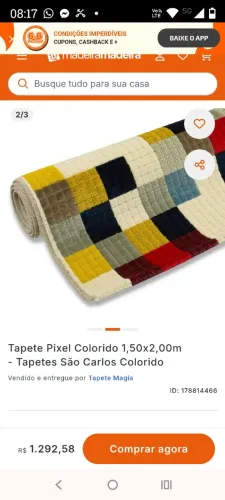 TAPETE SÃO CARLOS IMPECÁVEL 