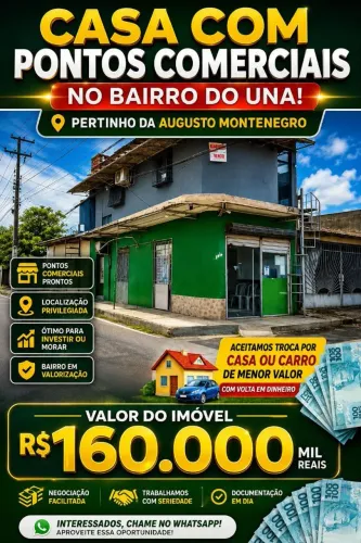 Vendo se prédio com 3 pontos comercias embaixo e morada em cima. Aceito Proposta
