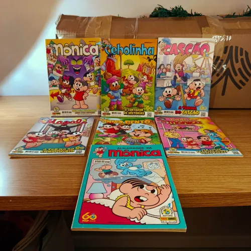 Kit com 6 Gibis da Turma da Mônica Panini Comics + Almanaque da Mônica Julho/2019.