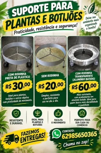 PEZINHO PARA BOTIJÃO E PLANTAS