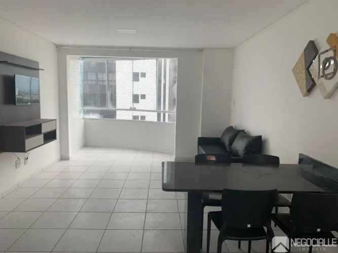 Apartamento com 2 dormitórios, mobiliado para alugar, 74 m² por R$ 3.040/mês - Centro - Ca