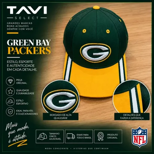 Boné Green Bay Packers NFL - Reebok