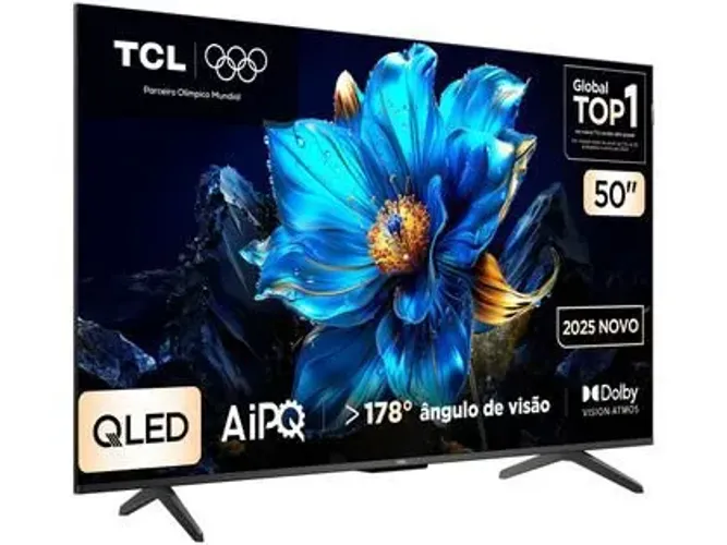 Smart TV 50" TCL 4K UHD QLED