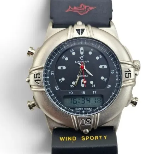 Relógio Lawman LWM Water Prof Vintage Unissex Raridade
