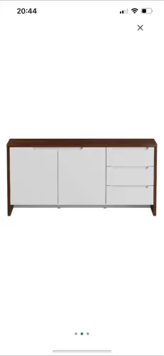 Buffet tok stok branco e madeira MDF