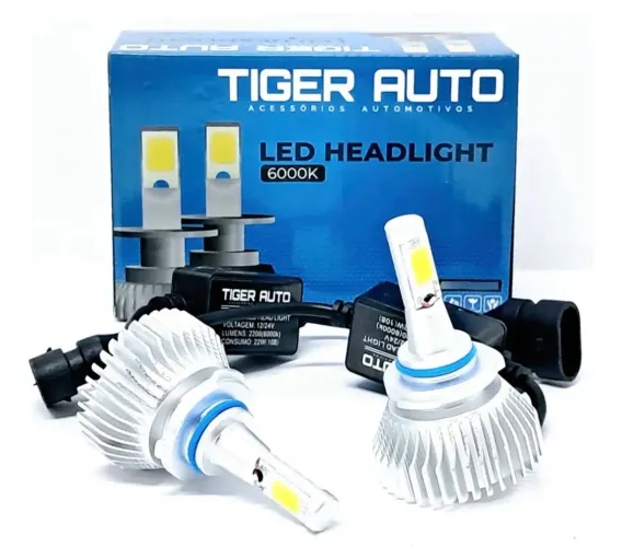 Par Kit Lâmpadas S Branca Led Hb4 6000k Farol Milha Auxiliar