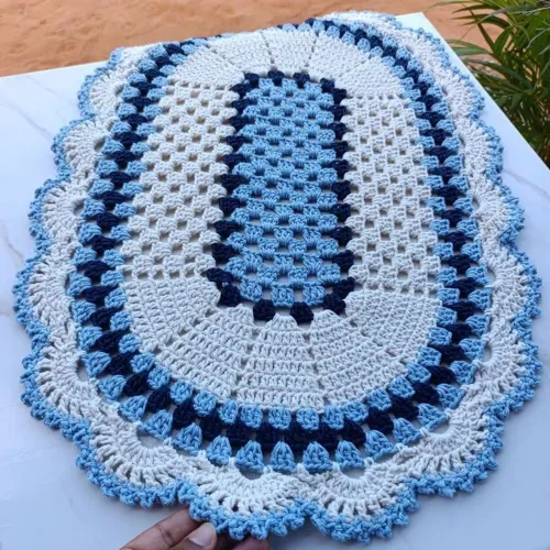 Tapete de crochê Janine