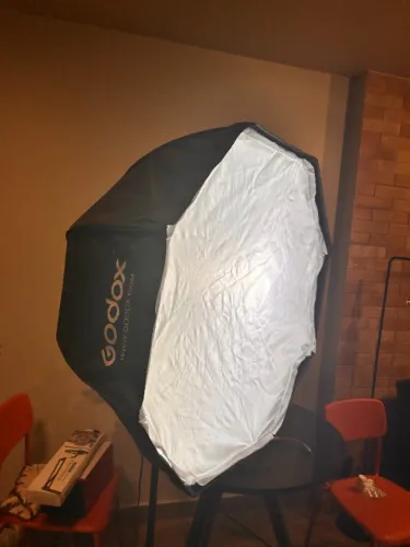 Kit Octabox Completo (Tripé + Lâmpadas + Case)