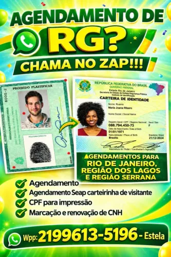 Agendamentos Novo RG