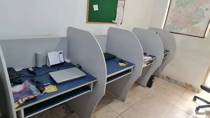 Estação de trabalho com 4 posições