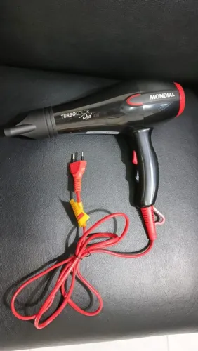 Secador Mondial turbocolor red ion semi novo