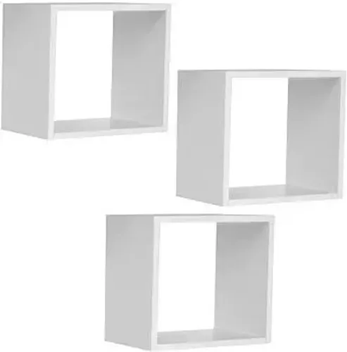 Kit com 3 nichos brancos 