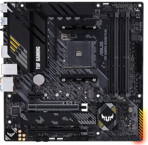 Placa-mãe gaming micro ATX AMD B550 (Ryzen AM4) com PCIe 4.0, M.2 duplo, 10 fases