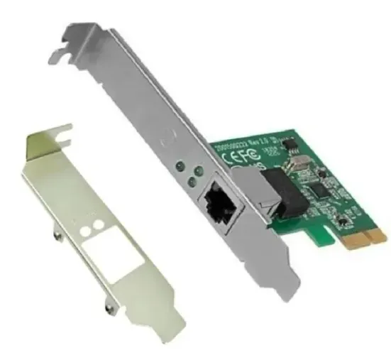 Placa De Rede Pci-e Express Lan Ethernet 100/1000 Gigabit Low Profile