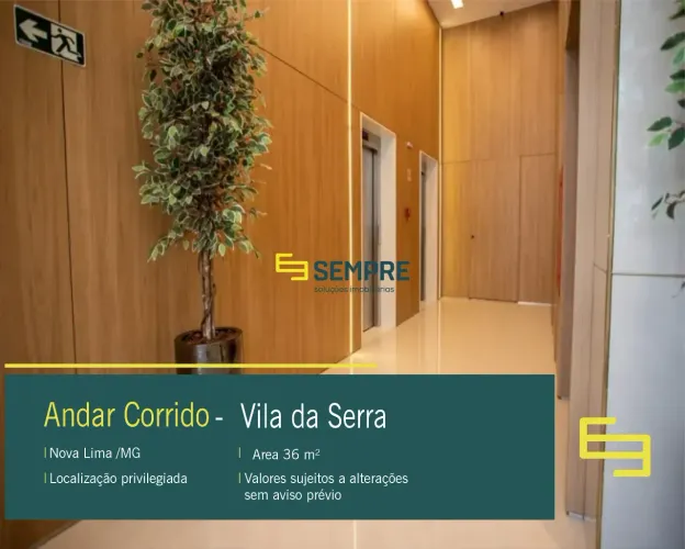 Sala Comercial para alugar na Vila da Serra em Nova Lima/MG