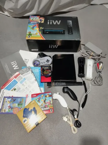 Wii Family Edição New Mario Bros + Mario Galaxy OST Desbloq. HD 500gb - Snes n64 ps1 psone