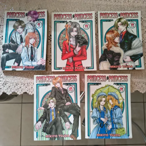 Mangá Princess Princess - Coleção Completa 1 ao 5 - Mikiyo Tsuda 2007 - Panini - Excelente