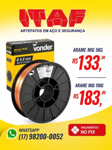 Arame mig para solda 