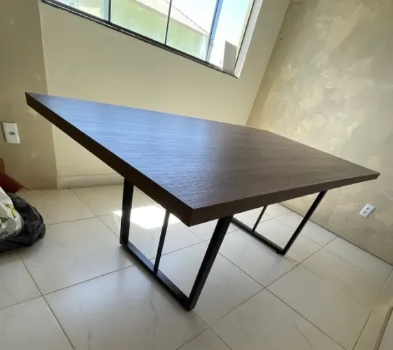 Mesa de Reuniao Industrial 2.00x1.00 - LOJA IKONMIXOFFICE 