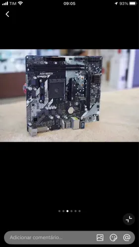 Placa mãe Asrock a320m hdv