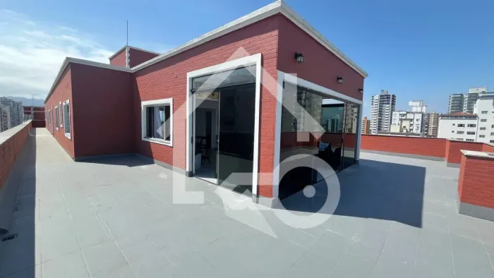 Cobertura de luxo à venda em Praia Grande-SP, Ocian: 5 quartos, 3 salas, 5 banheiros, gara