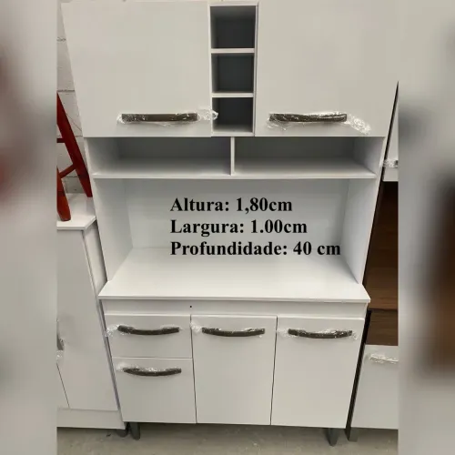 Kit cozinha branco - entrego hoje