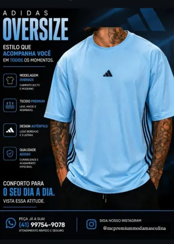 Camiseta Overside ADIDAS/ tamanho G