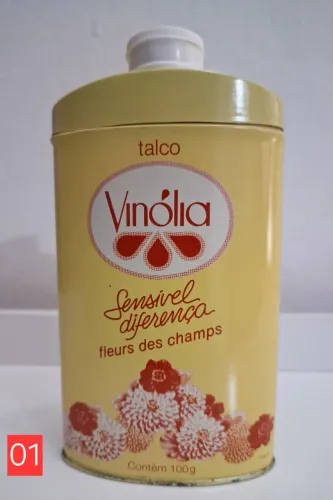 Lata Antiga de Talco Vinólia Vintage