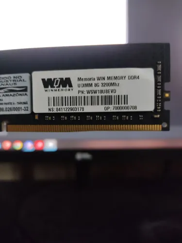Memória RAM 8Gb DDR4 3200Mhz