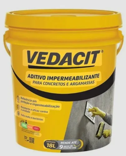 Vedacit 18lt aditivo Impermeabilizante 