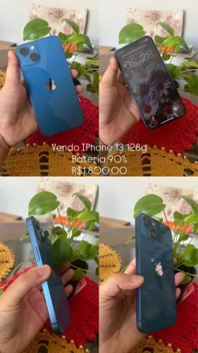 Vendo iPhone 13 Azul 128 GB