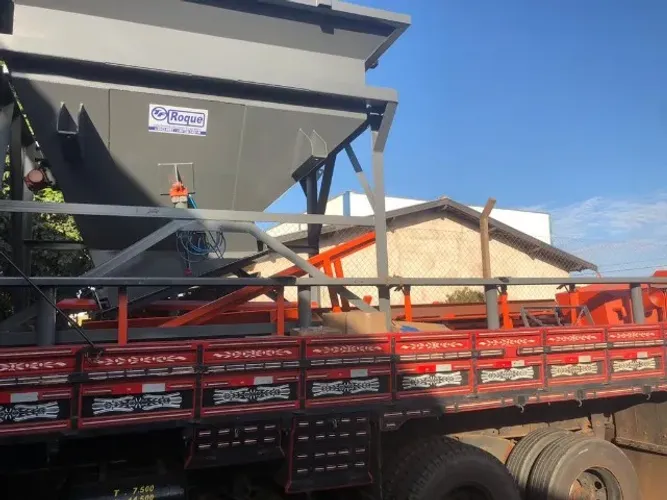 concreto usinado, concreteira, silo de cimento, rasga saco