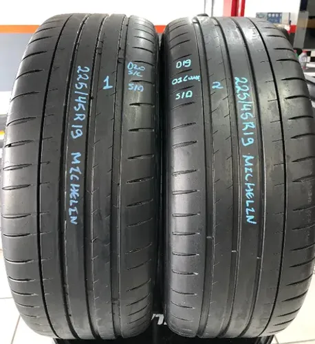 Kit 02 Pneus 225/45r19 Michelin Pilot Sport 4 96y (usados) 1/2