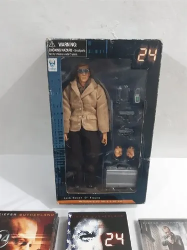 Boneco Jack Bauer da Série 24 Horas + DVDs
