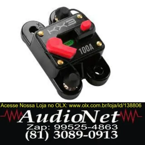 Disjuntor Som Automotivo 100a 150a Dijuntor Chave Geral para som e carro