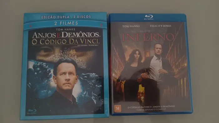 Blu-ray - trilogia Anjos e Demônios e Inferno