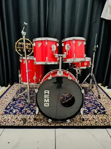 Bateria Remo quadrura vintage completa 