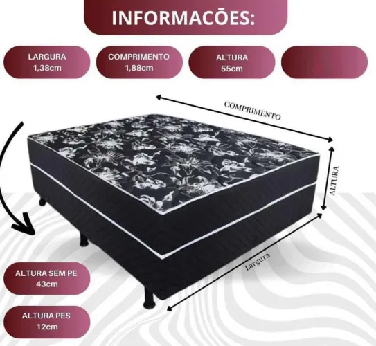 Cama Box casal 295$ frete grátis