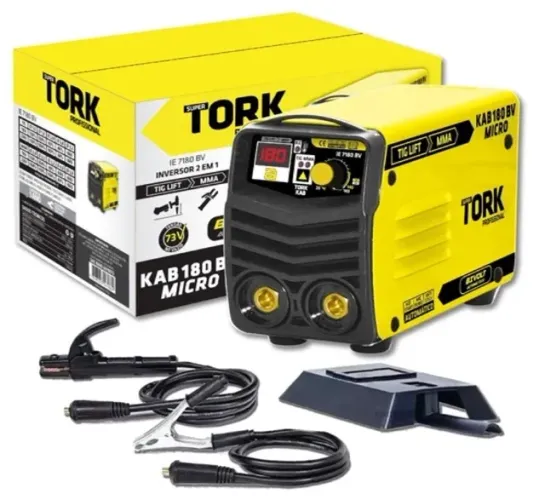 Máquina de Solda Inversora 180A Super Tork Kab 180 Micro