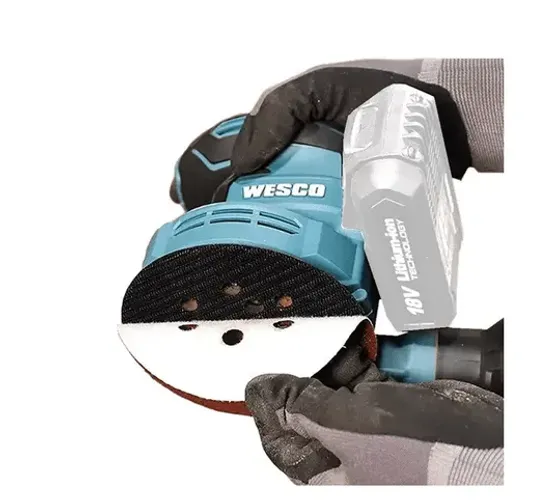 LIXADEIRA ROTO ORBITAL PORTATIL 18V SOLO S/BAT E CARREGADOR-Wesco
