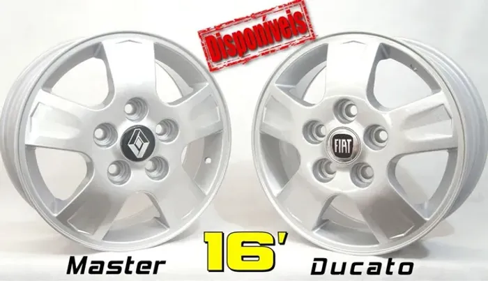Roda aro 16 Fiat Ducato prata jogo novo