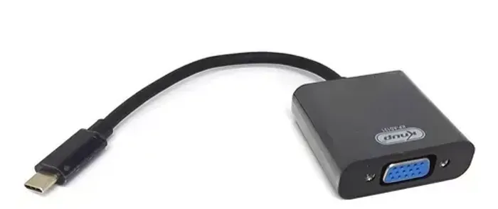 Adaptador USB Tipo-C x VGA Fêmea - Conectividade Simplificada Loja Coimbra Computadores