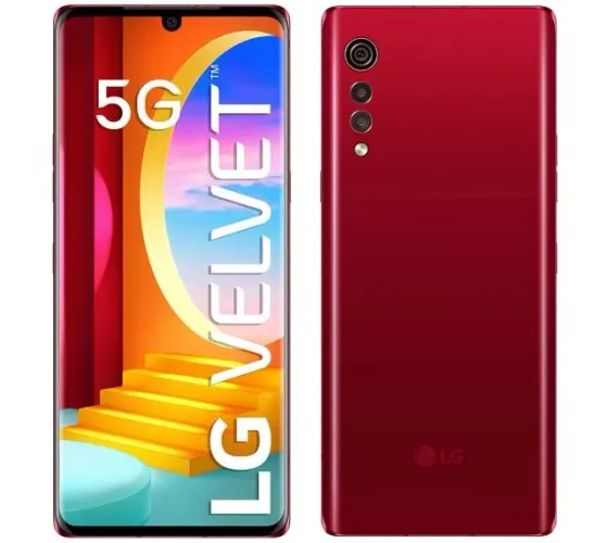 Lg velvet G9 5g 128gb aurora red tela curva de 6.8"snapdragon 765 camera tripla 48mpx
